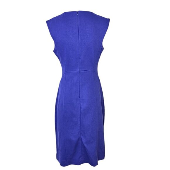 M.M. LaFleur Womens V-Neck Stretch Nylon Knit Dress Purple Size 2 Minimalist - Picture 3 of 8